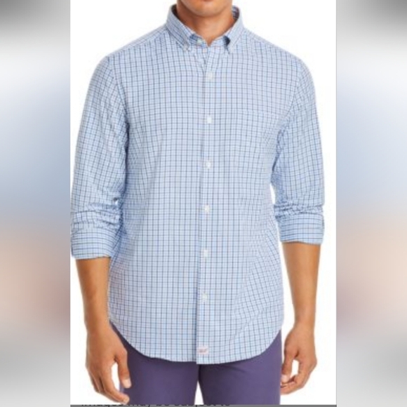 Vineyard Vines Blue MURRAY Casual Button Down Shirt - Picture 1 of 11